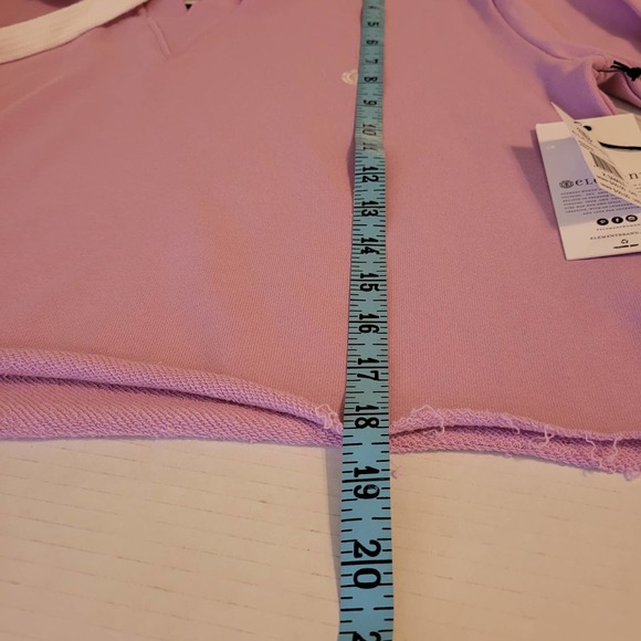 Element Women's NWT Crop Pullover Raw Hem Hoodie Size X-Small - Picture 11 of 11